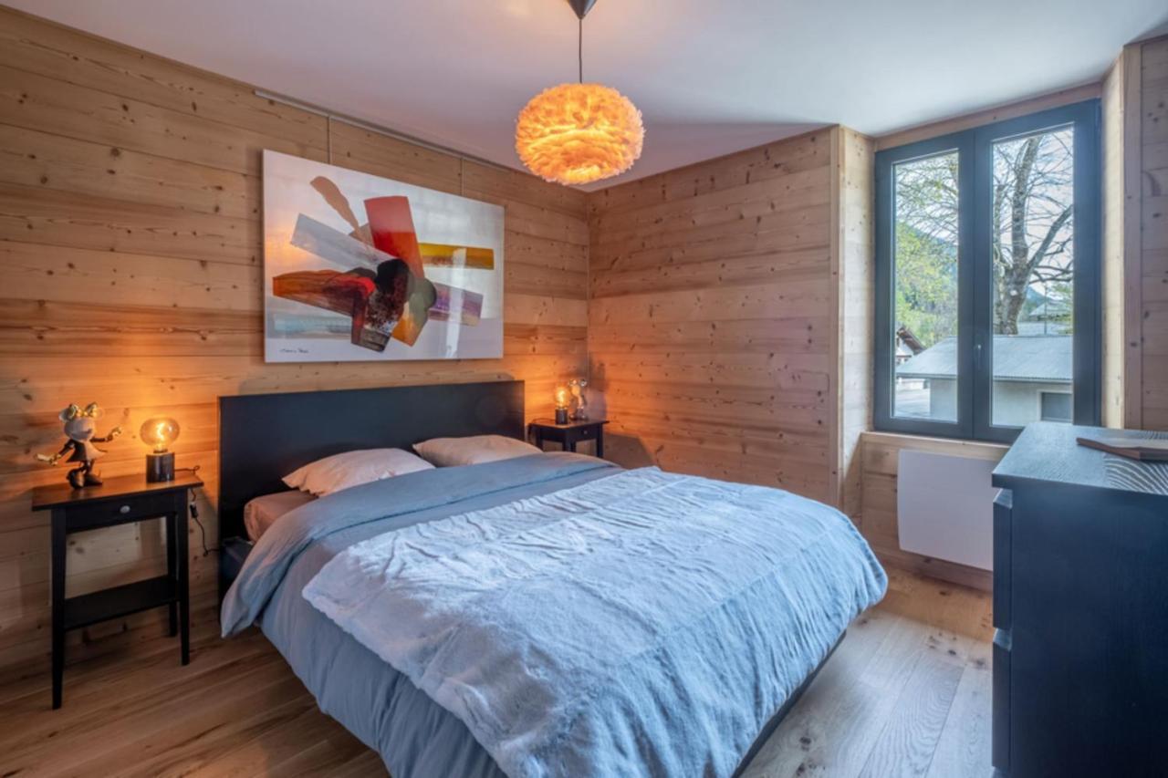 Newly Renovated Apartment With Mont Blanc View 霞慕尼 外观 照片