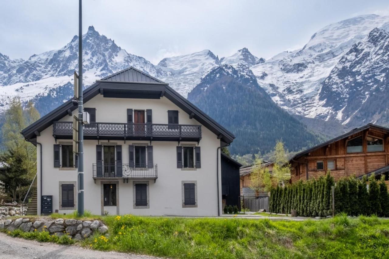 Newly Renovated Apartment With Mont Blanc View 霞慕尼 外观 照片